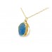 Pre-owned 9ct Yellow Gold Opal Doublet Necklace