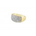 Pre-owned 9ct Yellow Gold Multi Cubic Zirconia Ring