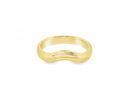 Pre-owned 18ct Yellow Gold Shaped Wedding Band