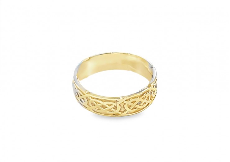 Pre-owned 9ct Yellow Gold Celtic Ring