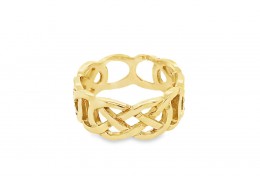 Pre-owned 9ct Yellow Gold Celtic Ring
