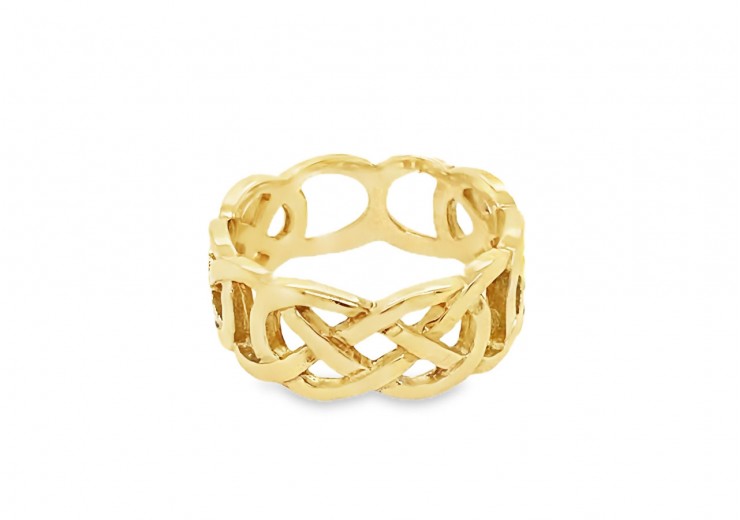 Pre-owned 9ct Yellow Gold Celtic Ring