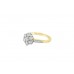 Pre-owned 9ct Yellow Gold 0.38ct Diamond Cluster Ring 