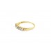 Pre-owned 9ct Yellow Gold Brown Diamond Half Eternity Ring