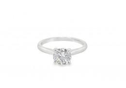 Pre-owned Platinum Diamond Solitaire Ring 