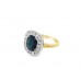 Pre-owned 18ct Yellow Gold Sapphire & Diamond Ring