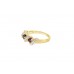 Pre-owned 9ct Yellow Gold Ruby & Diamond Twist Ring 