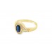 Pre-owned 14ct Yellow Gold Sapphire & Diamond Ring