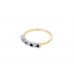 Pre-owned 9ct Yellow Gold Sapphire & Diamond Eternity Ring