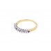 Pre-owned 9ct Yellow Gold Pink Sapphire & Diamond Eternity Ring