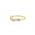 Pre-owned 9ct Yellow Gold Opal & Diamond Wishbone Ring