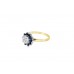 Pre-owned 18ct Yellow Gold Sapphire & Diamond Cluster Ring 