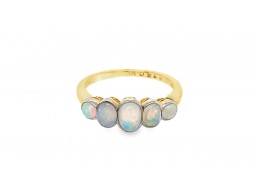 Pre-owned 14ct Yellow Gold Opal Ring