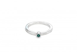 Pre-owned 18ct White Gold and Emerald Ring