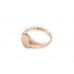 Pre-owned Antique 9ct Rose Gold Plain Oval Signet Ring 