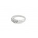 Pre-owned 9ct White Gold Double Row Diamond Ring