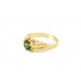 Pre-owned 9ct Yellow Gold Green Sapphire Ring