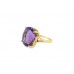 Pre-owned 14ct Yellow Gold Oval Amethyst Ring 