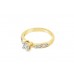 Pre-owned 9ct Yellow Gold Cubic Zirconia Ring