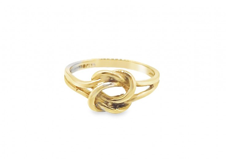 Pre-owned 9ct Yellow Gold Simple Knot Ring 