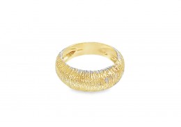 Pre-owned 9ct Yellow Gold Textured Ring