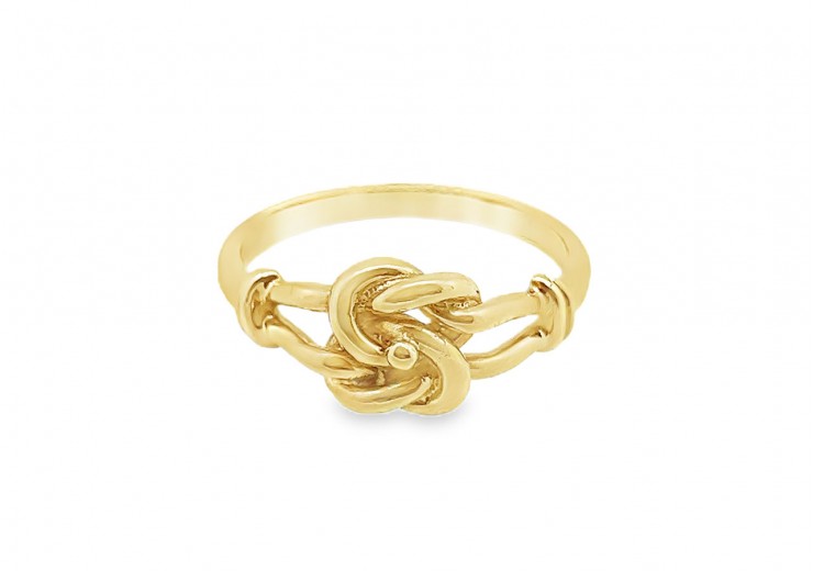 Pre-owned 9ct Yellow Gold Knot Ring 