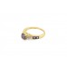 Pre-owned 9ct Yellow Gold Amethyst & Diamond Dress Ring 