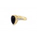 Pre-owned 9ct Yellow Gold Black & White Stone Ring