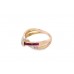 Pre-owned 9ct Yellow Gold Ruby & Diamond Ring