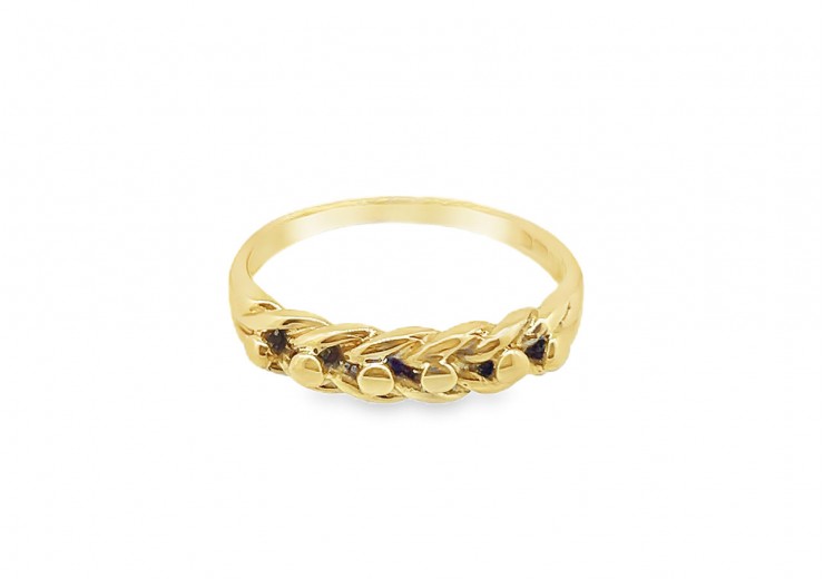 Pre-owned 9ct Yellow Gold Keeper Ring