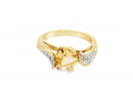 Pre-owned 9ct Yellow Gold Citrine Ring