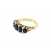 Pre-owned Vintage 9ct Yellow Gold Sapphire Ring