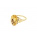 Pre-owned Vintage 9ct Yellow Gold Citrine Ring