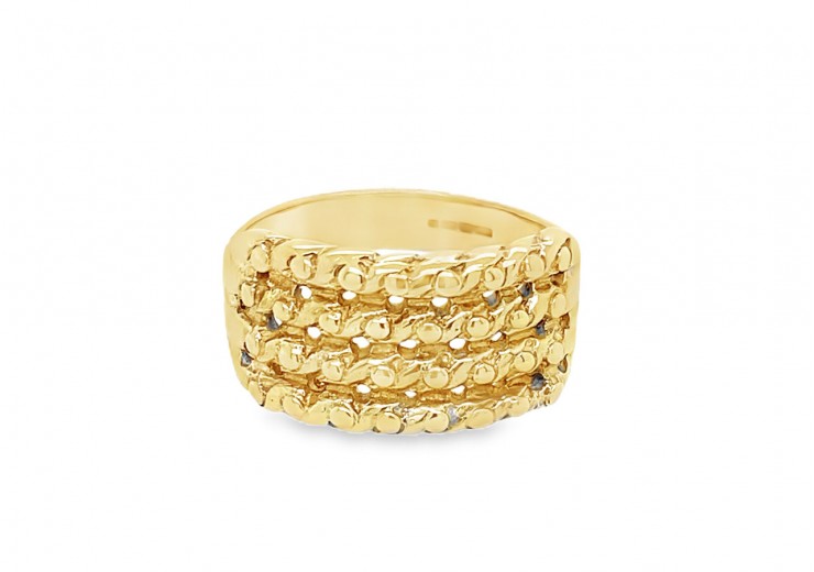 Pre-owned 9ct Yellow Gold Keepers Ring