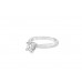 Pre-owned 18ct White Gold 0.50ct Millennium Diamond Solitaire Ring 