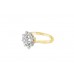 Pre-owned 18ct Yellow Gold Diamond Snowflake Cluster Ring 