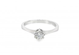 Pre-owned 18ct White Gold 0.30ct Diamond Solitaire Ring 