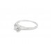 Pre-owned 18ct White Gold 0.55ct Diamond Solitaire Ring 