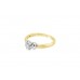 Pre-owned 18ct Two Colour Gold Diamond Solitaire Ring