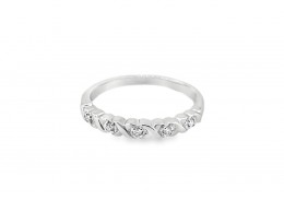 Pre-owned 9ct White Gold Diamond Fancy Eternity Ring