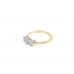 Pre-owned 18ct Yellow Gold Three Stone Diamond Ring 