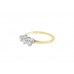 Pre-owned 18ct Yellow Gold 0.50ct Diamond Trilogy Ring 