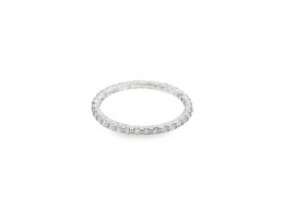 Pre-owned 18ct White Gold Diamond Full Eternity Ring 