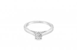 Pre-owned 18ct White Gold 0.45ct Diamond 'Forever' Ring 