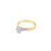 Pre-owned 18ct Yellow & White Gold 0.25ct Diamond Solitaire Ring