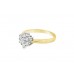 Pre-owned 18ct Yellow Gold 0.50ct Diamond Cluster Ring