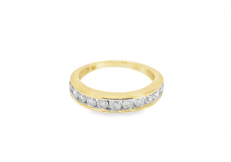 Pre-owned 9ct Yellow Gold 0.50ct Diamond Eternity Ring 