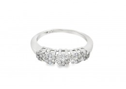 Pre-owned 9ct White Gold Diamond Eternity Ring