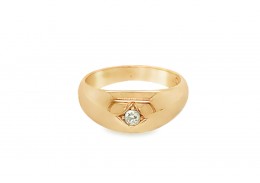 Pre-owned Antique 18ct Yellow Gold Diamond Ring