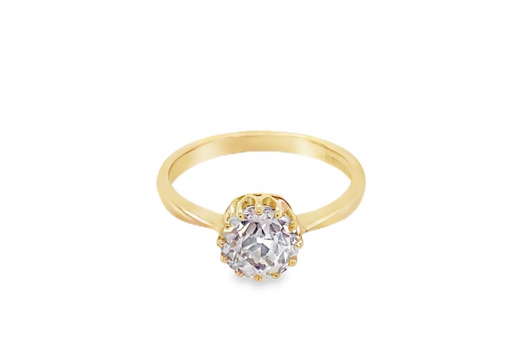 Pre-owned 18ct Yellow Gold Diamond Solitaire Ring